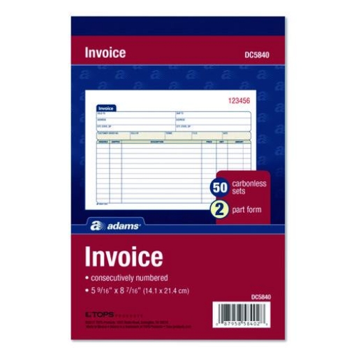 Picture of BOOK,INVC,2PT,CRBLS,50/ST