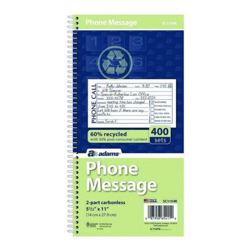 Picture of BOOK,RECY PHONE MSG 400ST