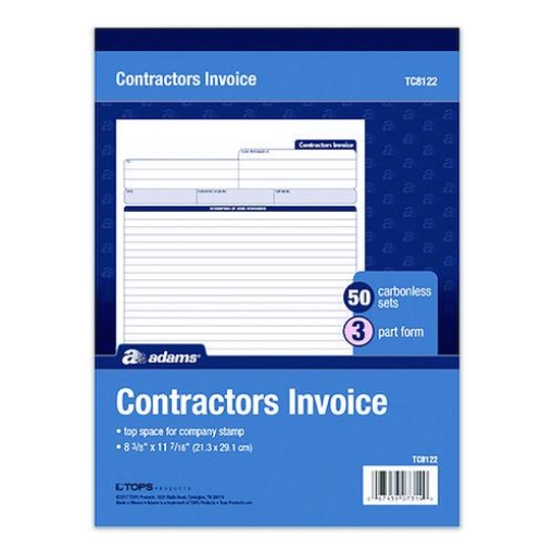 Picture of BOOK,CNTRCTR INV,3PT,50ST