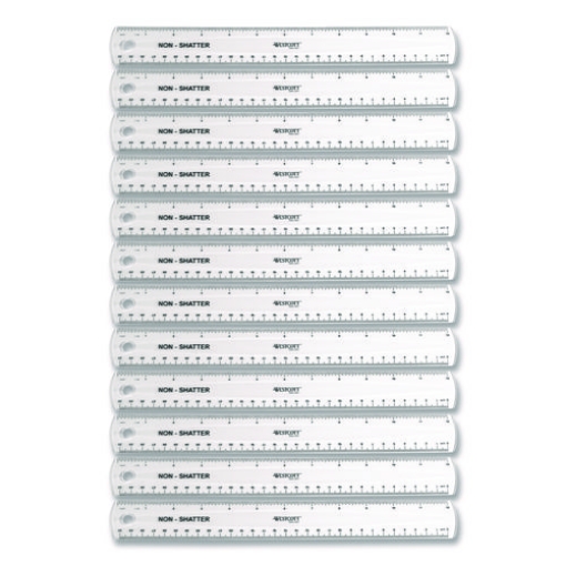Picture of RULER,12",CLR,12/BX