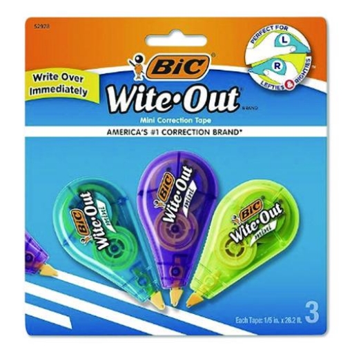Picture of TAPE,CORRECT,3/PK,ASST