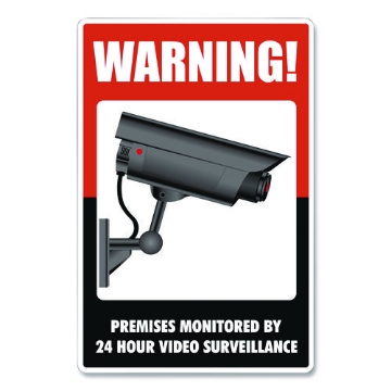 Picture of SIGN,SURVEILLANCE,8X12