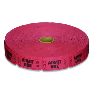 Picture of ROLL,SINGLE,TICKET,RED