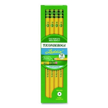 Picture of PENCIL,TIC,LD,W/ERS,12,YL