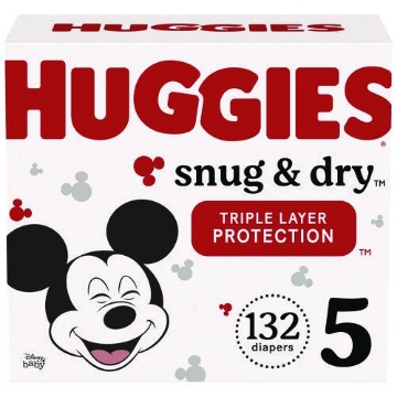 Picture of DIAPERS,BABY,SIZE5,132CT