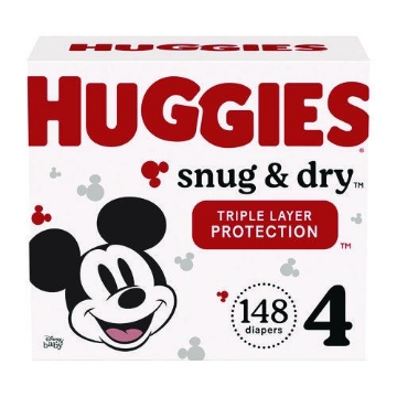 Picture of DIAPERS,BABY,SIZE4,148CT