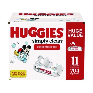 Picture of WIPES,BABY,UNSCNT,11PK/CT