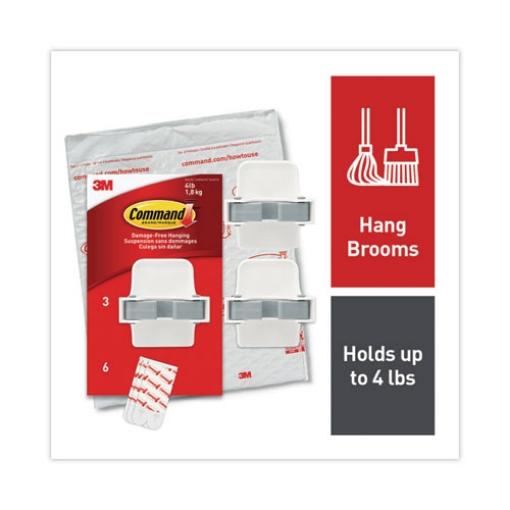 Picture of GRIPPER,BROOM,3PK,WH