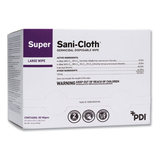 Picture of WIPES,SUPER LARGE,50/PK