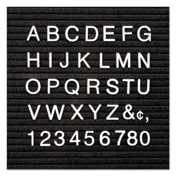 Picture of LETTERS,F/BRD,1",HELV