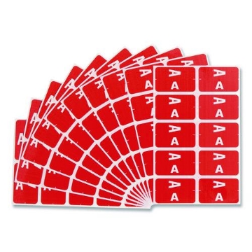 Picture of LABEL,FLDR,LETTER-A,1C/PK