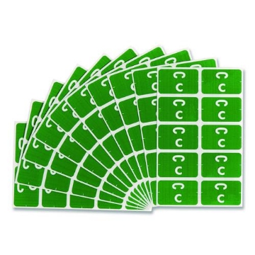 Picture of LABEL,FLDR,LETTER-C,1C/PK
