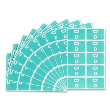 Picture of LABEL,FLDR,LETTER-D,1C/PK