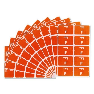 Picture of LABEL,FLDR,LETTER-F,1C/PK