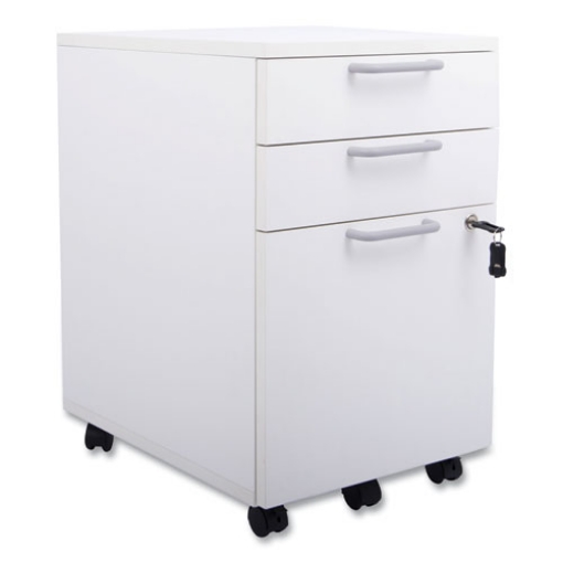 Picture of CABINET,3DRWR,WH,MOBL,PED