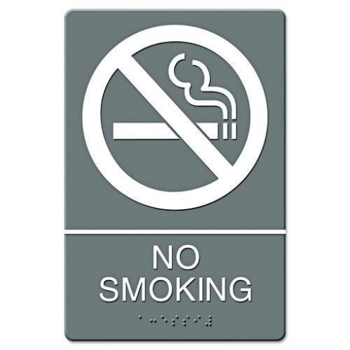 Picture of SIGN,WALL,ADA,NO SMKG,GY