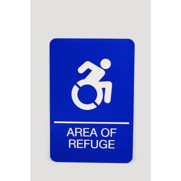Picture of SIGN,AREA OF REFUGE,BE