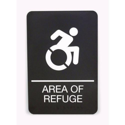 Picture of SIGN,AREA OF REFUGE,BK
